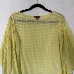 Vince Camuto Yellow Blouse Elegant and Versatile